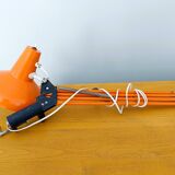 Lampe d'architecte orange années 50