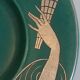 Plate Wilhelm Kage "ARGENTA" Gustavsberg Sweden 1940s. Signed