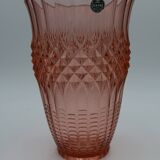 Art Deco Glass Vase Val Saint-Lambert model Thémis, Luxval collection, 1930s