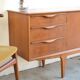 Vintage Scandinavian enfilade by Jentique – "wave" handles * 183 cm *