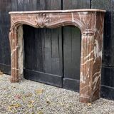 Louis XV fireplace in Rances marble, 18th century