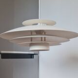 Scandinavian pendant light "Jeka" white 1970