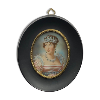 HAND-PAINTED MINIATURE BY LADA DEPICTING JOSEPHINE XXEME