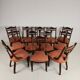 Set of 12 Late Victorian Walnut Dining Chairs with Original Castors