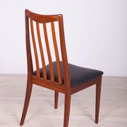 Vintage Teak and Leather Dining Chairs by Leslie Dandy for G-Plan, 1960s, Set of 4