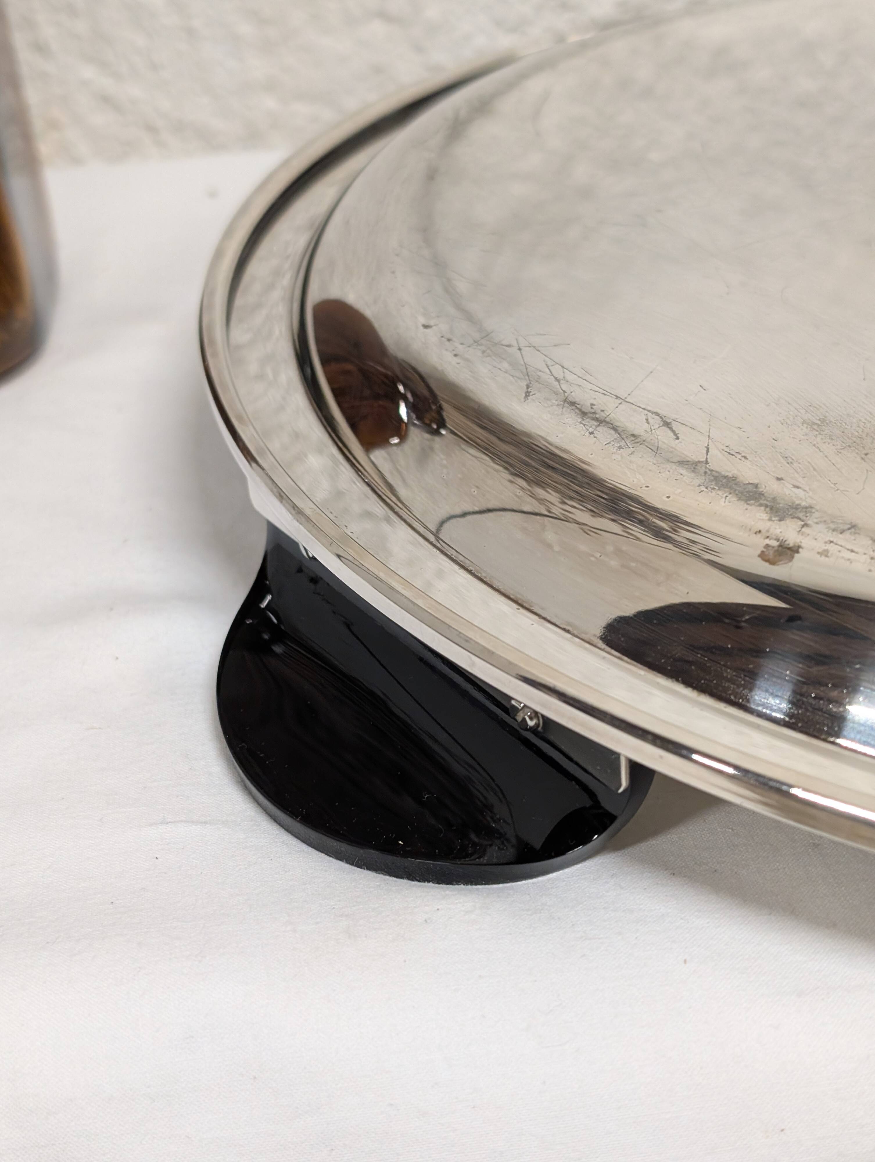 Silver-plated vintage plateau Studio
