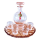 Rosé liqueur service in Hartzvillier crystal, handmade in France
