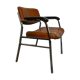 Fauteuil vintage marron et noir 1970