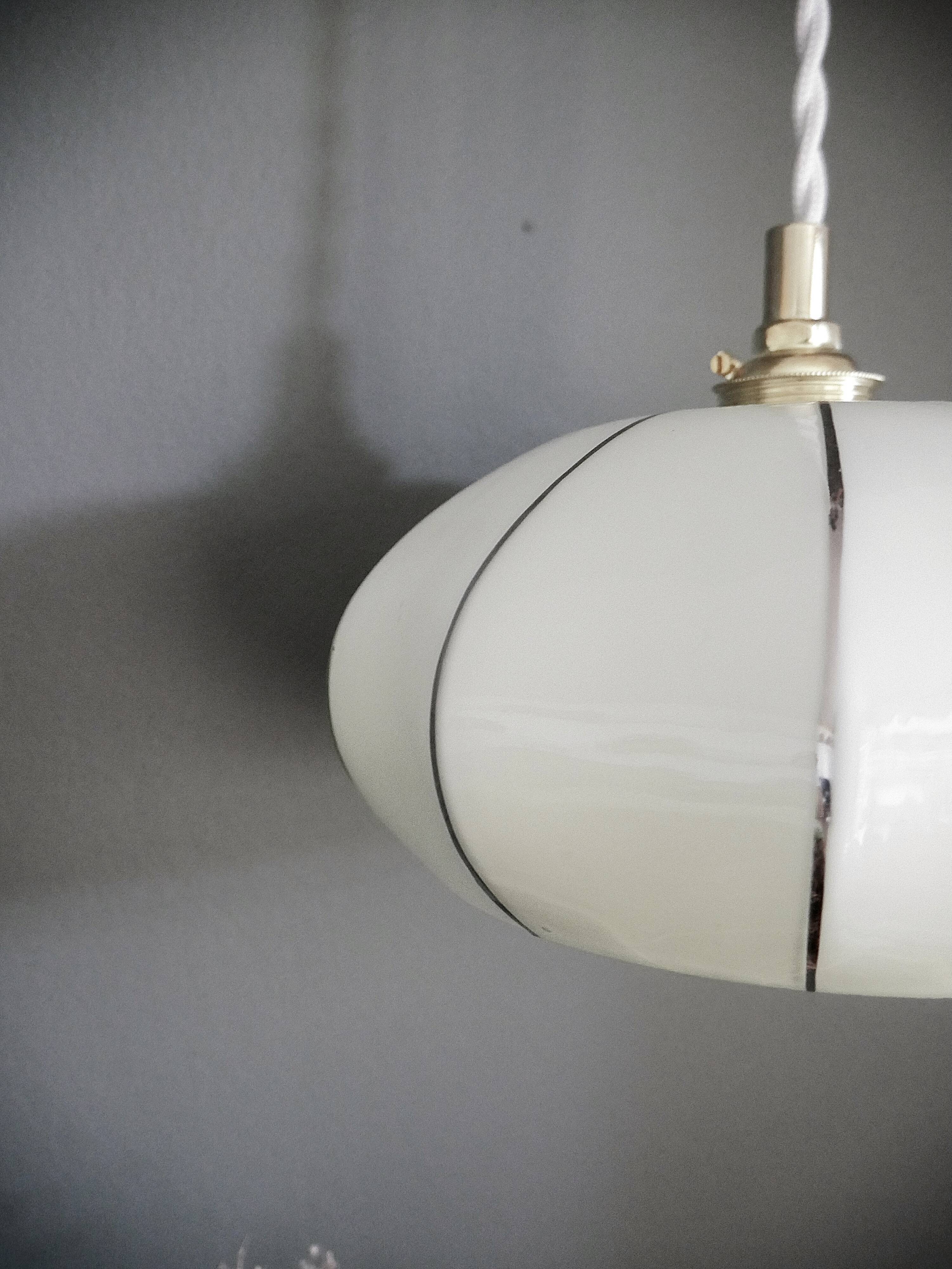 Baladeuse globe art deco vert pale