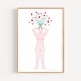 Bloom, A4 Risograph, numbered and signed