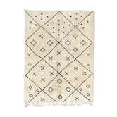 Modern Moroccan carpet white contemporary art 180x240cm