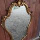 Miroir doré baroque style Louis XV biseauté