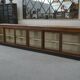 Large counter/trade sideboard with sliding glass doors