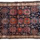 Handmade antique Persian Malayer rug 4.1' x 6.3' (125cm x 192cm) 1910s - 1B741