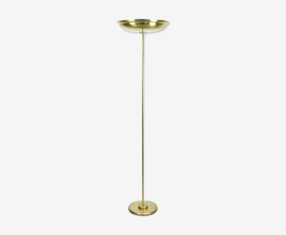 Lampadaire en laiton vintage de plancher