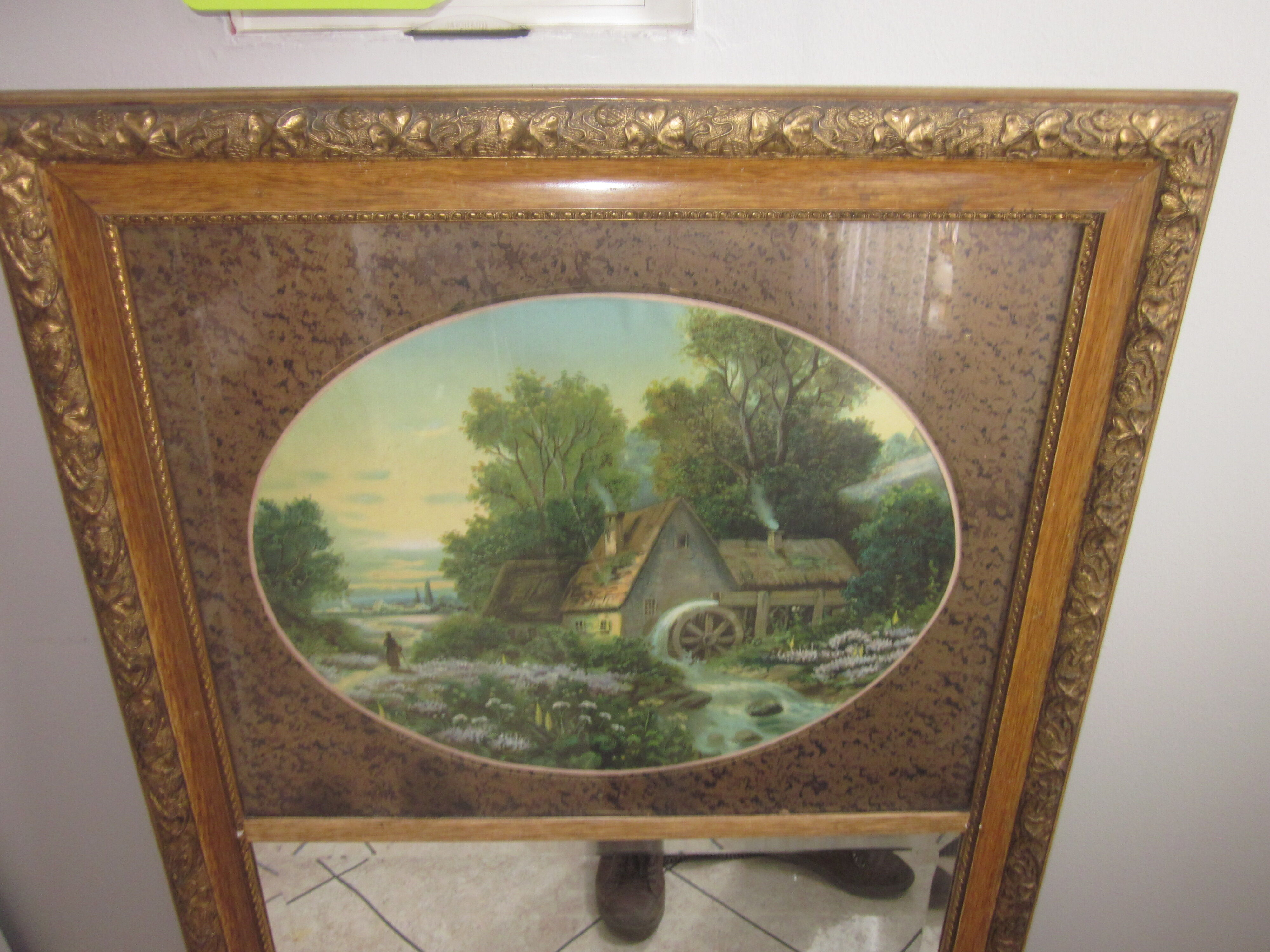 trumeau mirror of the 20s 70x131cm