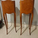 Pair of narrow bedsides Louis XV style