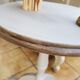 Guéridon console bois vintage