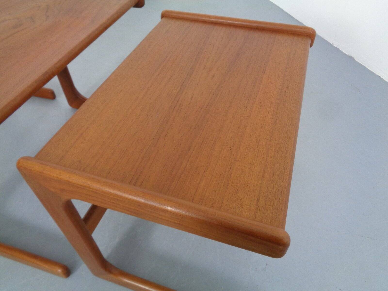 Danish Teak Nesting Tables from Salin Nyborg, 1960s, Set of 3