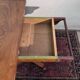 Angleterre XIXeme : table a jeux style Charles X en acajou blond