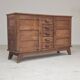 Oak buffet by René Gabriel, Reconstruction period 1950.