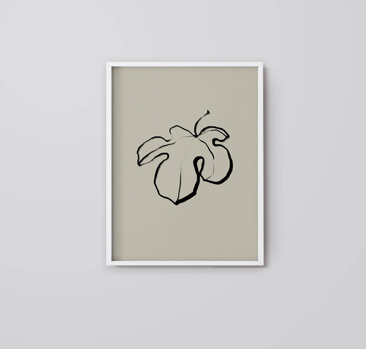 Botanical illustration giclee print, 50x70 cm