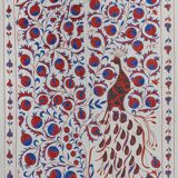 Hand knotted rug, vintage Turkish rug 109x186 cm