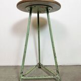 Green Industrial Workshop Stool, 1960s