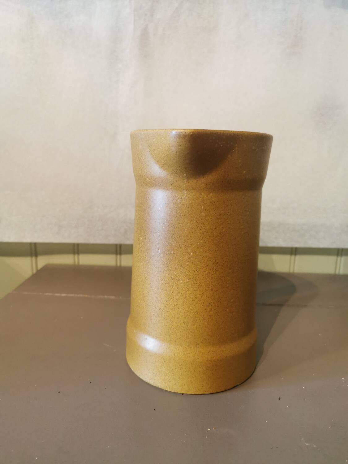 Vintage pitcher Sarreguemines 70s Stoneware