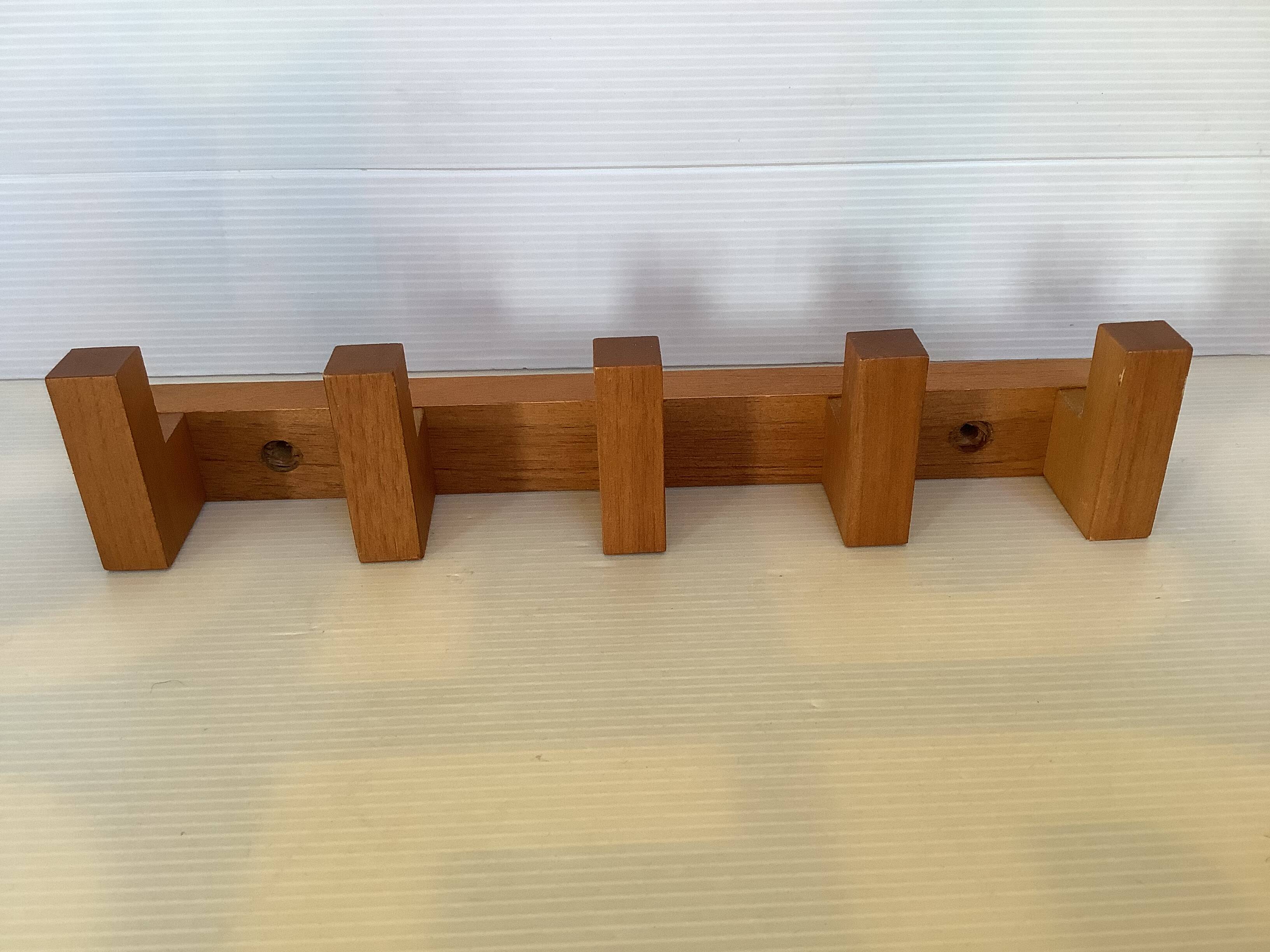 Scandinavian wooden coat rack