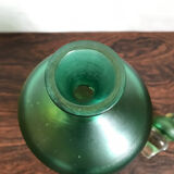 Venini Murano Italian green bottle serie "Incisi" produced in 2004