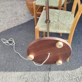 Floor lamp in teak and bronze around 1960