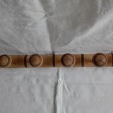 Porte manteaux en bois style banbou