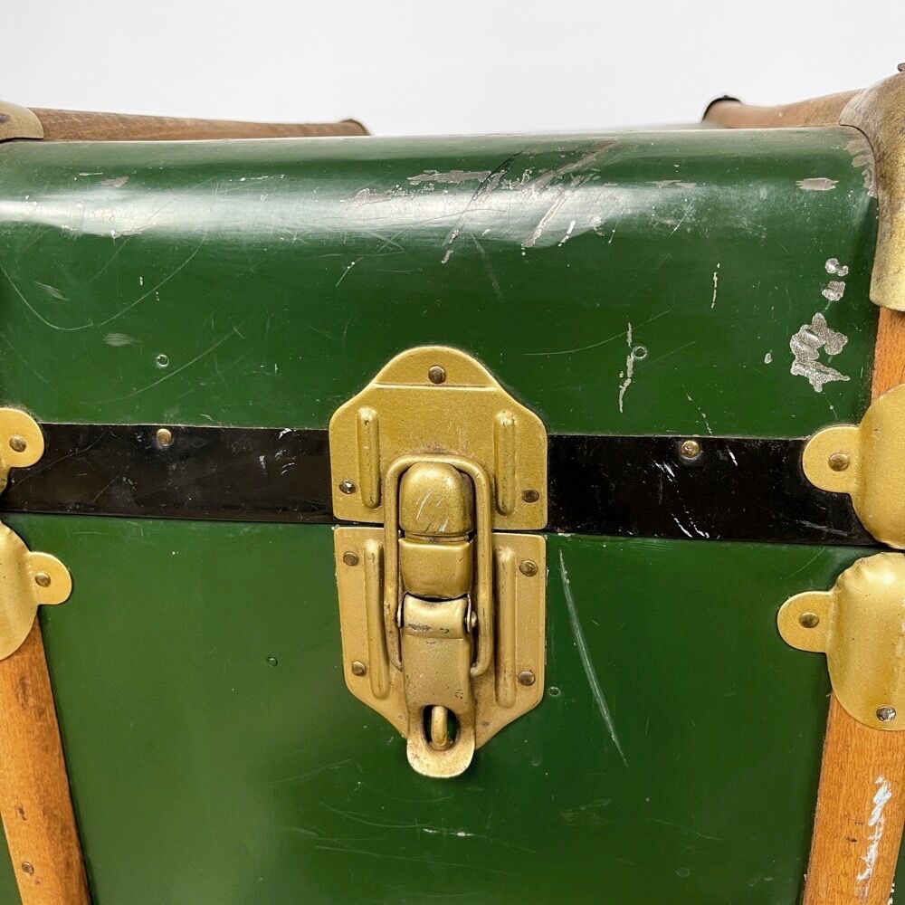Old XXL arched mail transport trunk