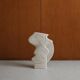 Vintage 1970s studio ceramic vase, stoneware with an abstract openwork shape.