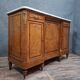 Sideboard in burl and marble – Transition Louis XV / Louis XVI