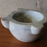 White marble mortar