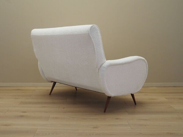Canapé blanc, design italien, années 1970, production : Italie