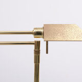 Holtkotter brass swing arm floor lamp, 1970s, germany