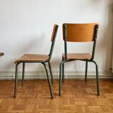 Pair of school chairs