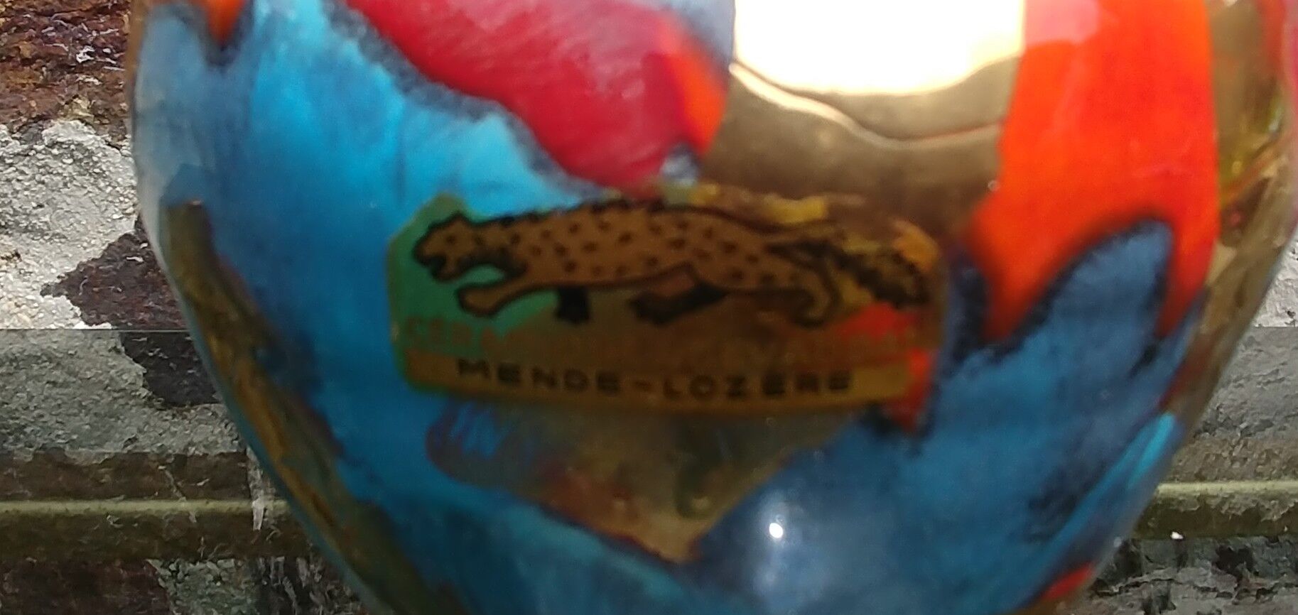 Glazed ceramic vase vintage 60s ceramics of gévaudan