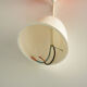 Orange opalin hanging lamp
