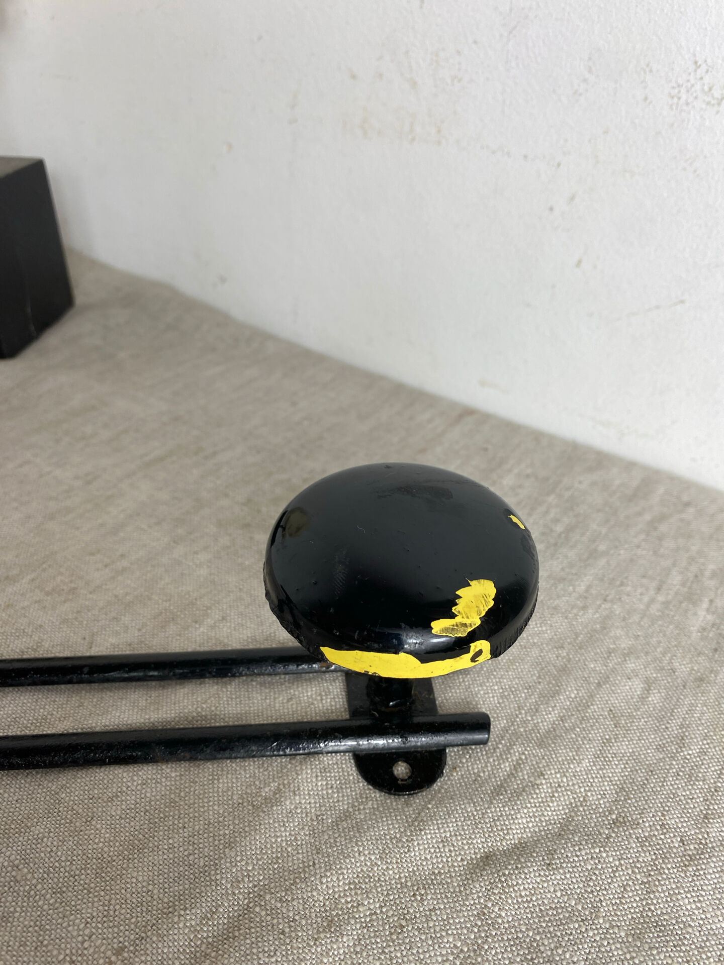 Vintage metal wall coat rack