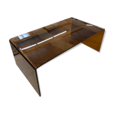 Table basse pont verre fumé