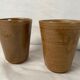 Set of 2 Mugs Digoin Sandstone Glass Cups