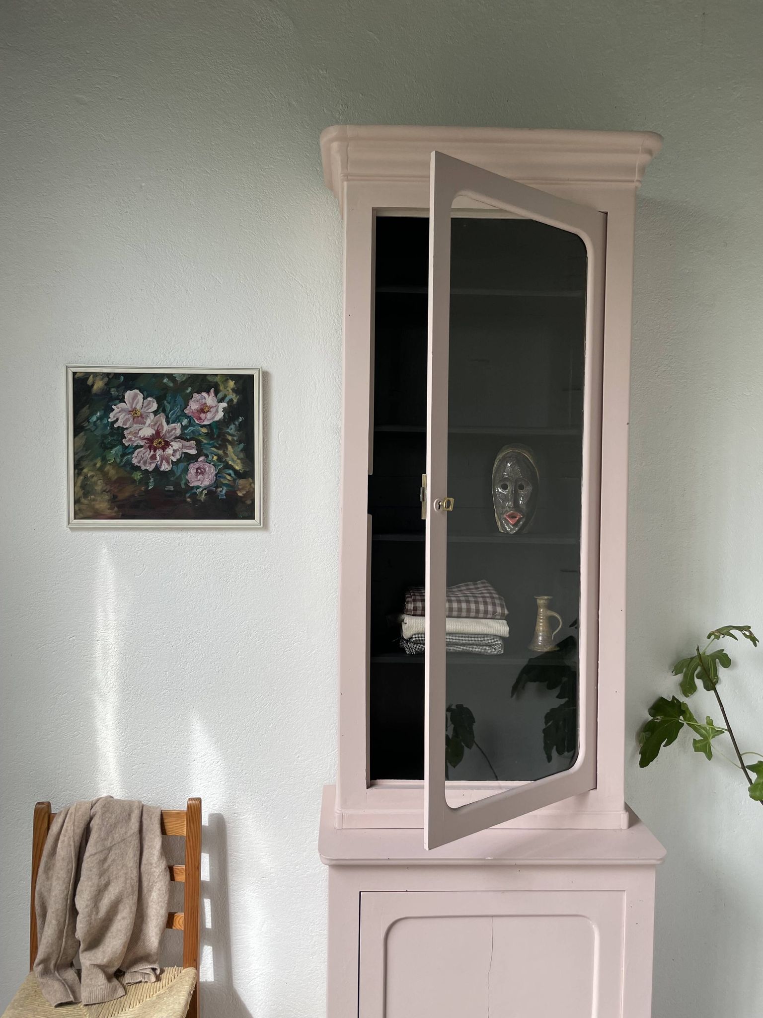 Toile huile sur bois fleurs