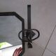 Art Deco wrought iron coat rack mirror