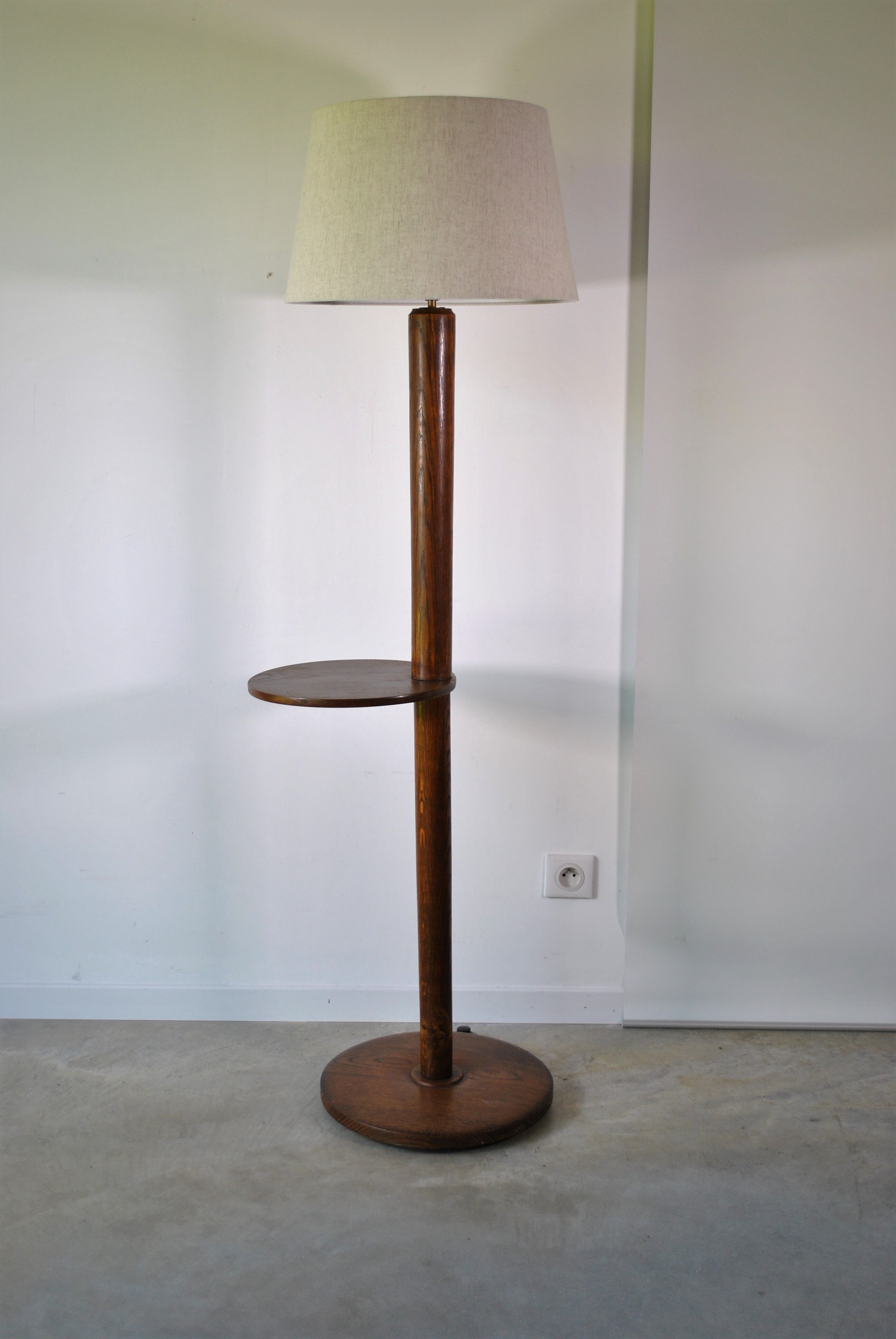 Wooden floor lamp 1960