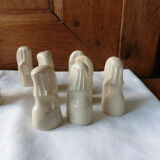 carved stone chess