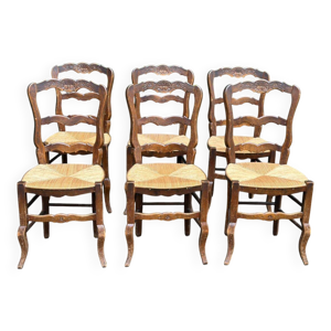 6 chaises à manger Louis